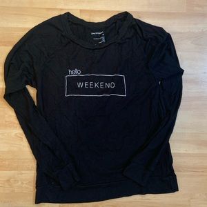 Good hYOUman weekend sweater